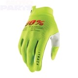 Gloves 100% iTrack, neon yellow, size L